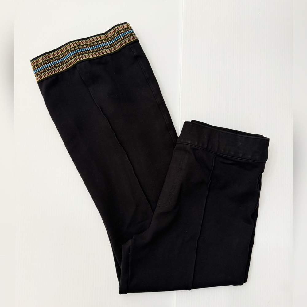 Spanx High Rise Mid Seam Crop Flare Pants - L
